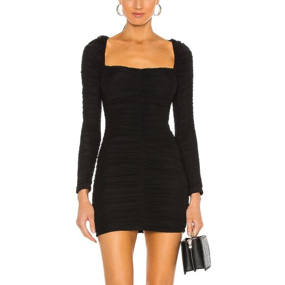 Michael Costello x REVOLVE Franky Mini Dress in Black Size Small - Picture 1 of 5